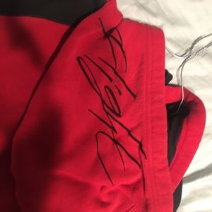 Black and Red Jordan cropped sweatshirt